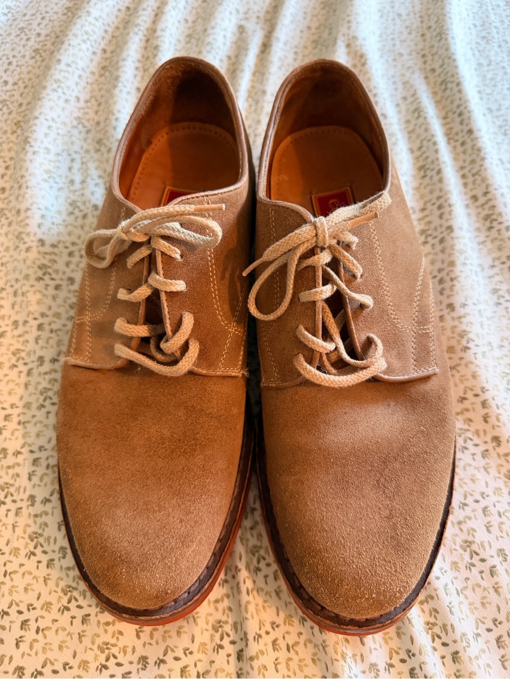 Cole Haan Men's Suede Lace-up Shoes in Tan